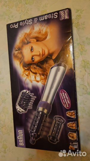 Щетка-фен с подачей пара для сушки и укладки волос