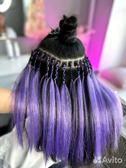 Ищу модель на афронаращивание волос, цветной ряд