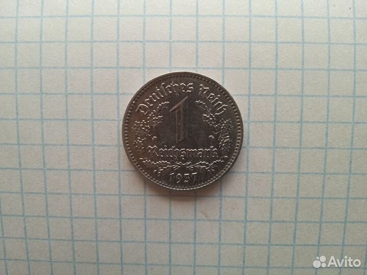 1 марка 1937г Германия