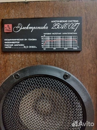 Колонки электроника 25ас 027