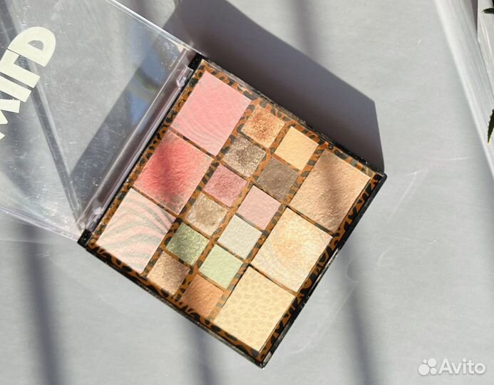 Палетка для макияжа тени румяна хайлайтер бронзер