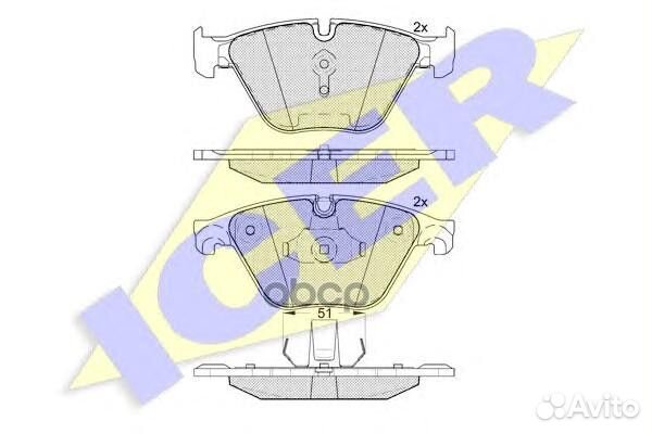 Колодки торм.дисковые 181998 Icer