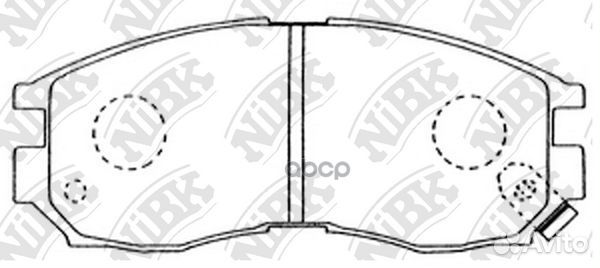Колодки тормозные дисковые PN3271 NiBK