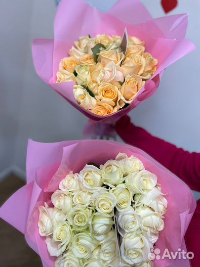 Букет из 25 крупных роз