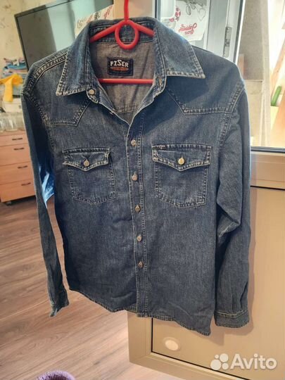 Рубашка джинсовая подростковая р164