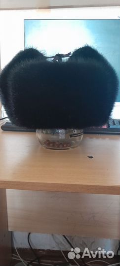 Норковая шапка мужская ушанка