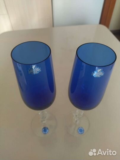 Бокалы кобальт