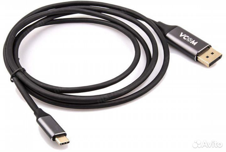 Кабель USB Type C DisplayPort 1.8м vcom Telecom CU