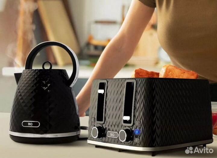 Комплект чайник + тостер BQ Crystal