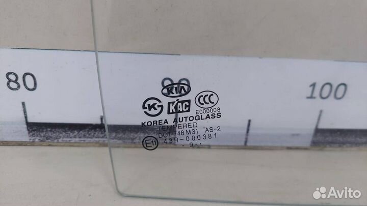 Стекло двери задней правой форточка Kia Picanto BA