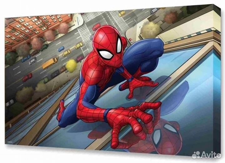 Картина на холсте Marvel «Человек паук» 100х60см