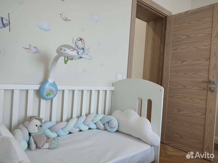 Бортик косичка в кроватку