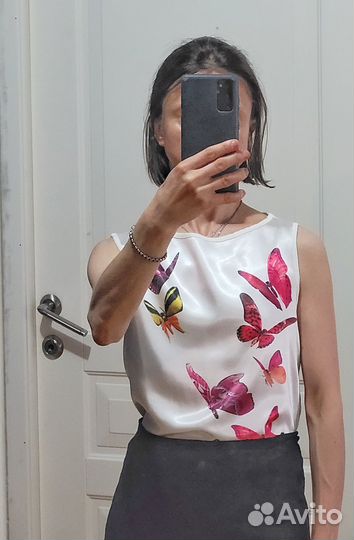 Топ с принтом