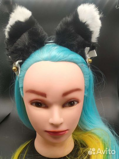 Ободок для девочки ушки аниме кота котика кошки