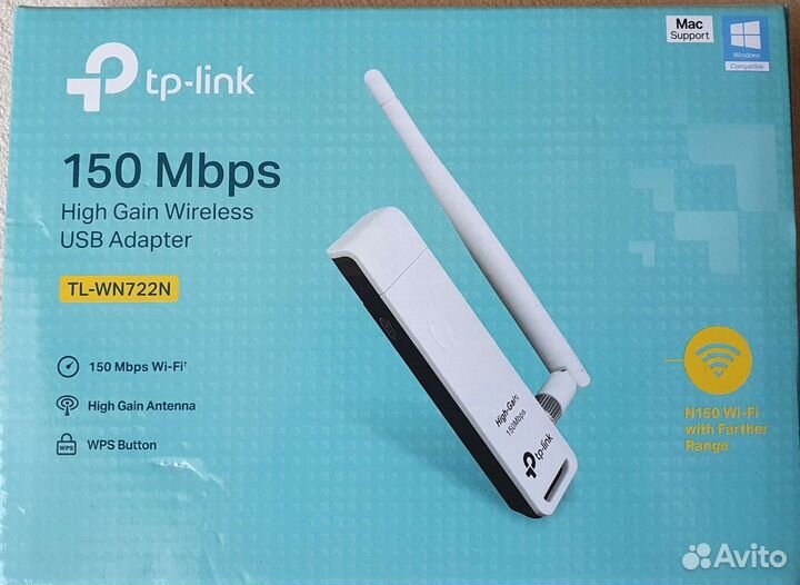 Usb wifi адаптер Tp-Link TL-WN722N Новый