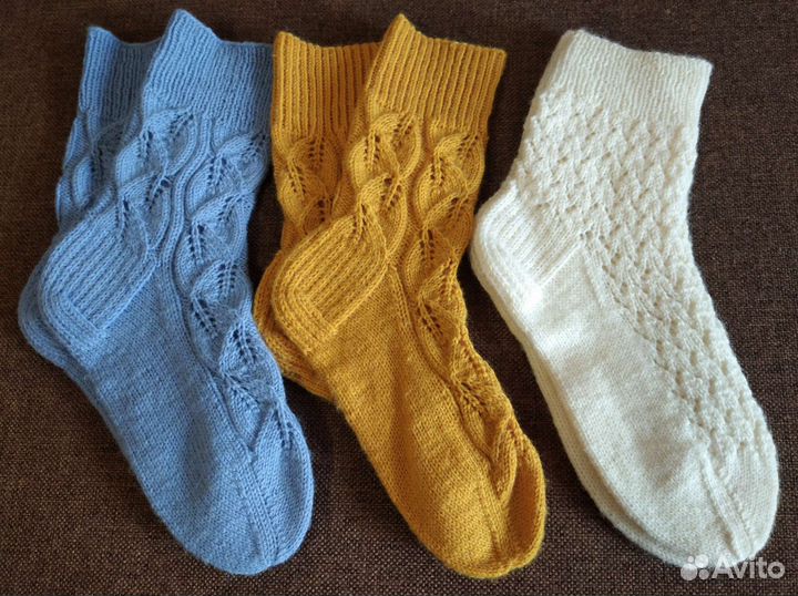 Носочки ажурные вязаные ручная работа