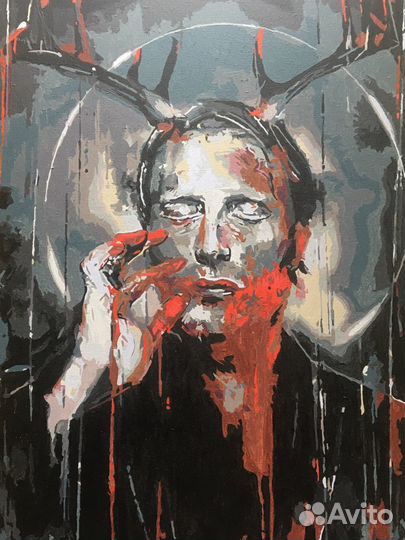 Картина (по номерам) Ганнибал Лектор 40*60