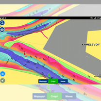 Карты глубин Навионикс 2024 года на базе планшета