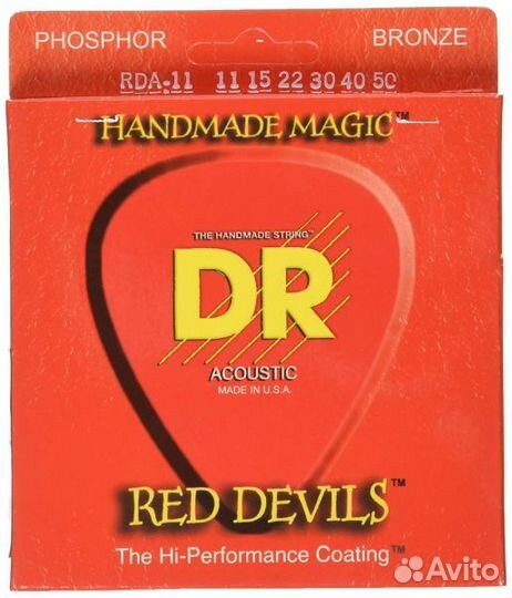 Струны цветные 11-50 DR RDA-11 Red Devils Красные