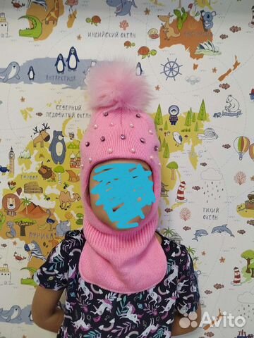 Шапка шлем для девочки