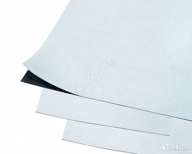 Магнитный винил 0,3 мм с клеевым слоем рулон 30 пм