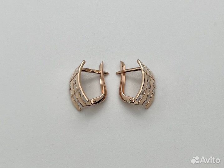 Золотые серьги 585 пробы