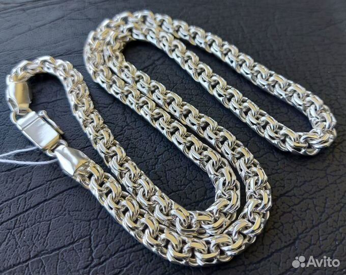Серебряная цепь 925 пробы,Бисмарк,49,2грм,60см