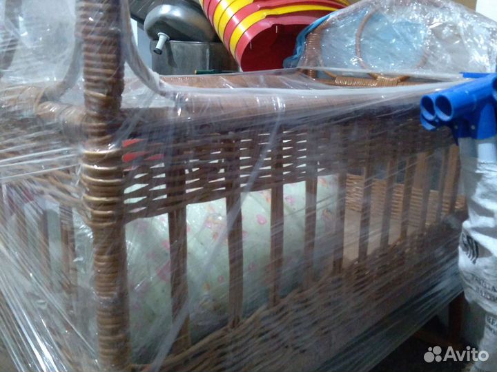 Детская кровать плетеная