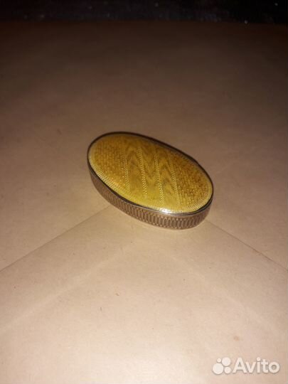 Таблетница,мушница серебро 84 пробы шз эмаль