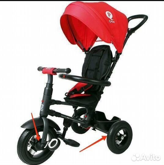 Велосипед коляска с ручкой