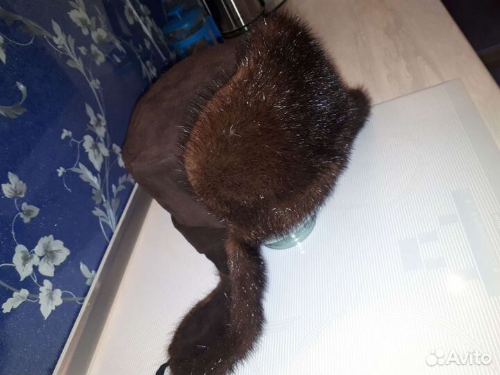 Норковая шапка мужская ушанка