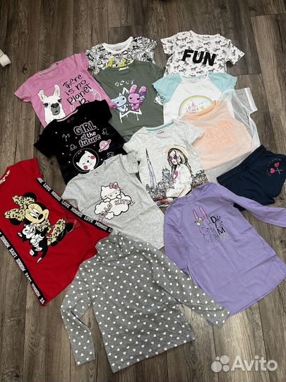 Вещи пакетом для девочки 122-128