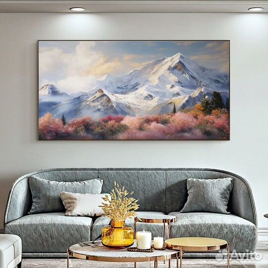 Картина маслом Горный пейзаж Музейное качество