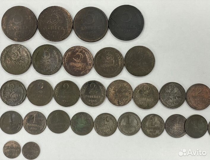 Советский годовой набор монет 1924