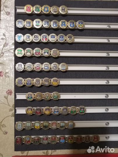 Значки гербы городов