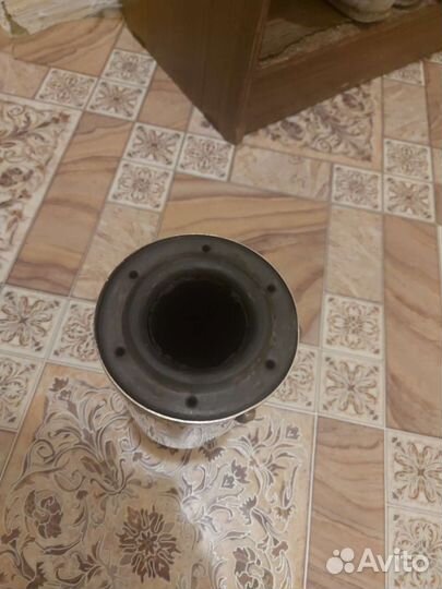 Глушитель прямоточный короткий для мотоцикла