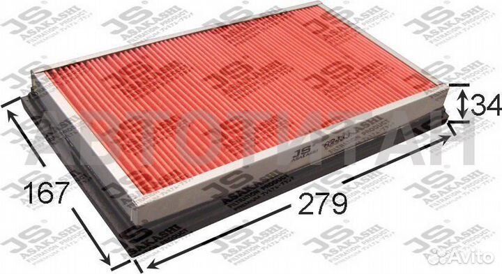 A243J Фильтр воздушный JS