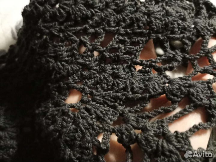 Шаль крючком ручная работа