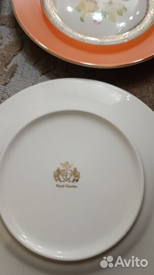 Плоские тарелки радуга