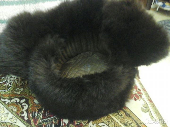 Шапка ушанка кролик замша СССР 57 размер