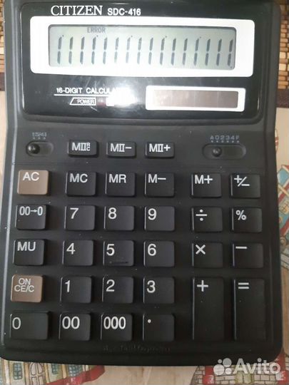 Калькуляторы Citizen, Uniel