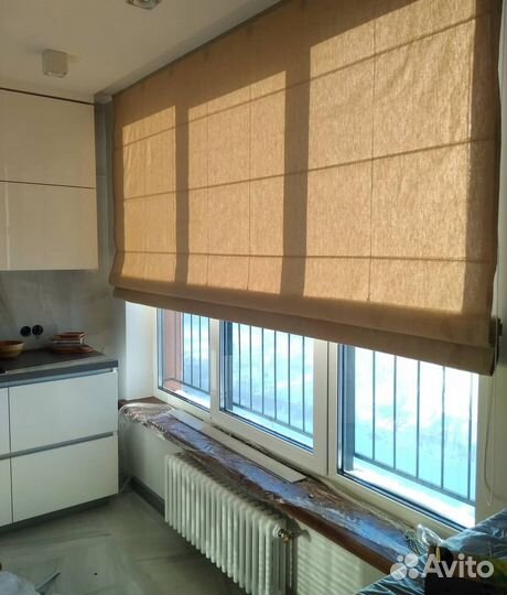 Римские шторы на электроприводе на заказ