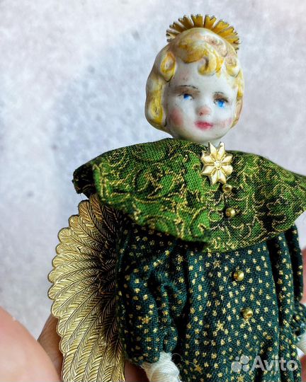 Игрушка новогодняя Ангел, 13 см