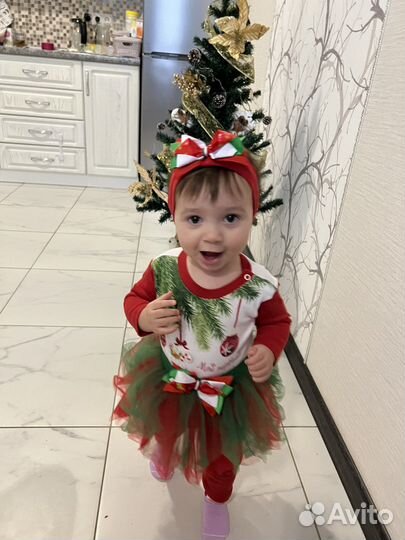 Новогодний костюм для девочки 68 74