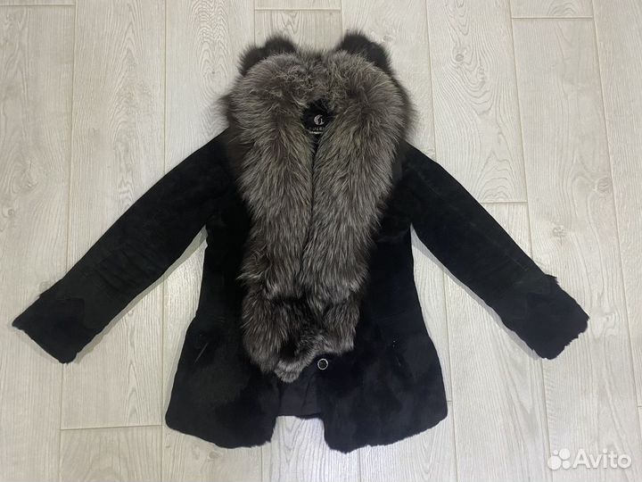 Дубленка/желетка(натуральная чернобурка)