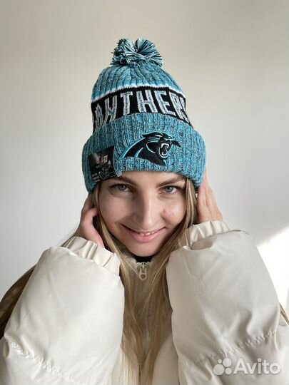 Шапка зимняя NFL Carolina Panthers