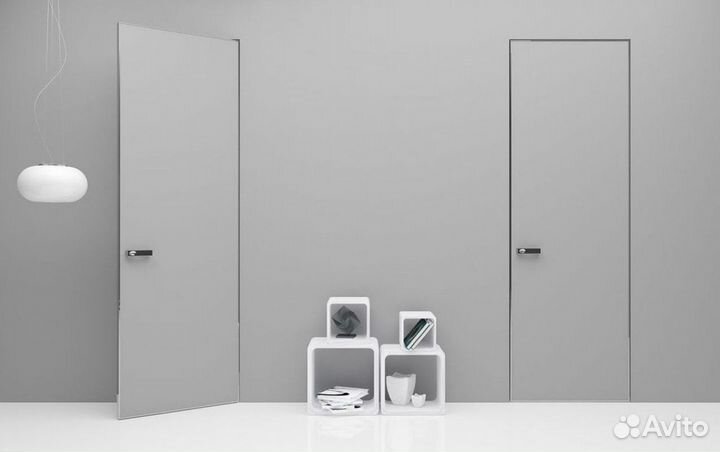 Скрытые двери под отделку