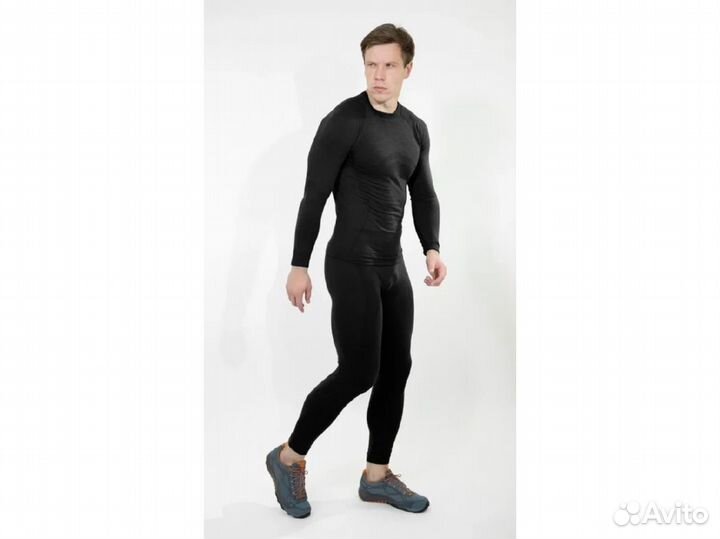 Термобелье кофта freenord merino tech, черный