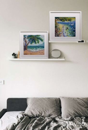 Набор из двух картин маслом на холсте море