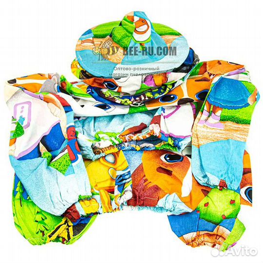 44-46р. Костюм детский бязь с сеткой